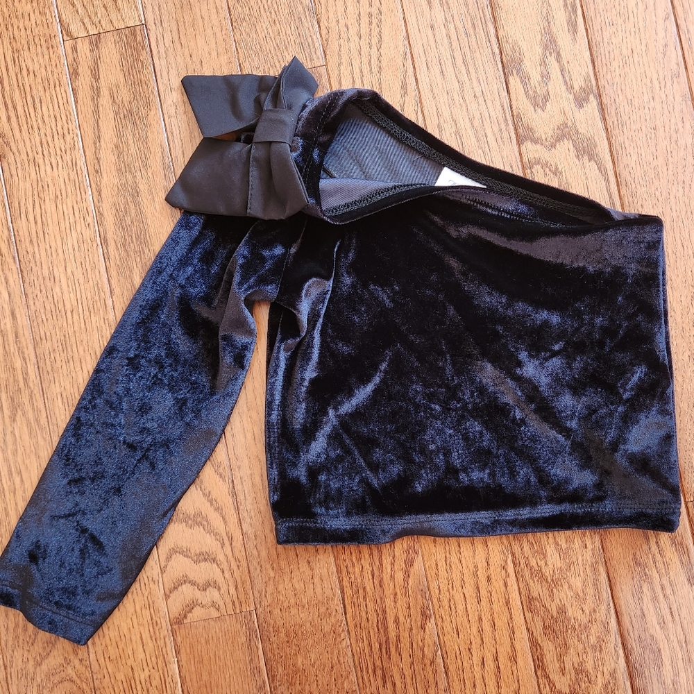 New Zara Girl Velvet Top